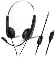 Genius HS-220U Hs-220u headset black kép