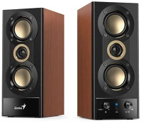 Genius SP-HF800BT Sp-hf800bt bluetooth speaker wood kép
