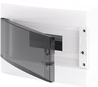 Gewiss GW40045BS Pe/n műanyag 1x 12m falonkívüli fehér ip40 átlátszó ajtó 40cd kiselosztó kép