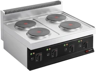 Ggm gastro 20,0 KW - 4 zónás - öntöttvas főzőlap - főzősorba illeszthető kép