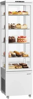 Ggm gastro R290 - FEHÉR Panoráma hűtővitrin [GERDA] - 235 l - 515 mm - dupla üvegezés - 4 kép