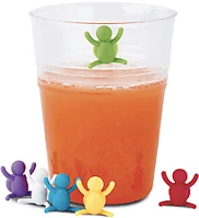 Ghidini 1840 1840 pohárjelölő szilikon tapadókoronggal, 6 db kép