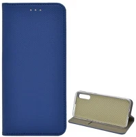 Gigapack GP-100159 Huawei y8p  tok álló, bőr hatású flip, rombusz, sötétkék kép