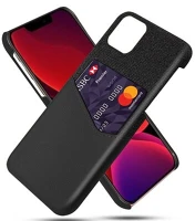 Gigapack GP-100750 Iphone 12 mini  műanyag telefonvédő ütésállóság, bőr hatású hátlap, fekete kép
