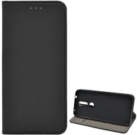 Gigapack GP-101393 Nokia 2.4  tok álló, bőr hatású flip, rombusz, fekete kép
