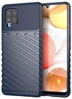 Gigapack GP-101932 Samsung a42 5g  szilikon telefonvédő ütésállóság, dombor minta, sötétkék kép