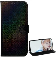 Gigapack GP-102062 Xiaomi mi 10t pro 5g  tok álló, bőr hatású flip, virág, fekete kép