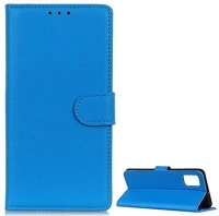 Gigapack GP-102479 Samsung a42 5g  tok álló, bőr hatású flip, prémium, világoskék kép