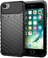 Gigapack GP-102753 Iphone se 3 (2022)  szilikon telefonvédő ütésállóság, dombor minta, fekete kép