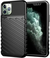 Gigapack GP-102754 Iphone 11 pro  szilikon telefonvédő ütésállóság, dombor minta, fekete kép