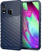 Gigapack GP-102786 szilikon telefonvédő ütésállóság, dombor minta, sötétkék kép