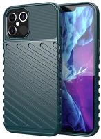 Gigapack GP-102796 szilikon telefonvédő ütésállóság, dombor minta, sötétzöld kép