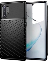 Gigapack GP-102890 szilikon telefonvédő ütésállóság, dombor minta, fekete kép