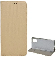Gigapack GP-102996 Samsung m51  tok álló, bőr hatású flip, rombusz, arany kép