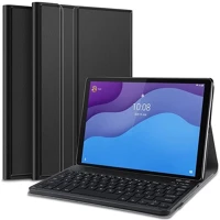 Gigapack GP-103012 Lenovo tab m10 hd  tok álló, bőr hatású flip, angol nyelvű, fekete kép