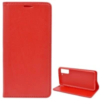 Gigapack GP-103241 Samsung s21 plus  tok álló, bőr hatású flip, asztali tartó, piros kép