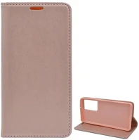 Gigapack GP-103244 Samsung s21 ultra  tok álló, bőr hatású flip, asztali tartó, rozéarany kép