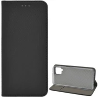 Gigapack GP-103277 Samsung a12  tok álló, bőr hatású flip, rombusz, fekete kép