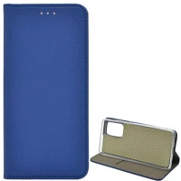 Gigapack GP-103296 Samsung a52s 5g  tok álló, bőr hatású flip, rombusz, sötétkék kép