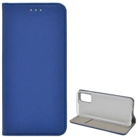 Gigapack GP-103299 Samsung a02s  tok álló, bőr hatású flip, rombusz, sötétkék kép