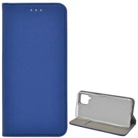 Gigapack GP-103301 Samsung a12  tok álló, bőr hatású flip, rombusz, sötétkék kép