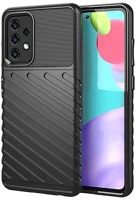 Gigapack GP-103649 Szilikon telefonvédő (közepesen ütésálló, csíkos, dombor minta) fekete kép