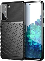 Gigapack GP-103650 Samsung Galaxy S21 Szilikon telefonvédő (közepesen ütésálló, csíkos, dombor minta) FEKETE kép