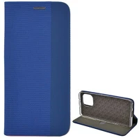 Gigapack GP-104150 Xiaomi mi 11 5g  tok álló, bőr hatású flip, textil minta, világoskék kép