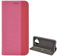 Gigapack GP-104203 Xiaomi mi 10t lite 5g  tok álló, bőr hatású flip, textil minta, rózsaszín kép