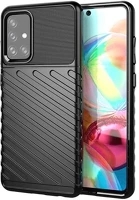 Gigapack GP-104300 Samsung a72 5g  szilikon telefonvédő ütésállóság, dombor minta, fekete kép