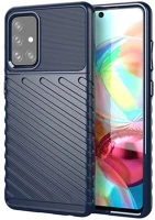 Gigapack GP-104309 szilikon telefonvédő ütésállóság, dombor minta, sötétkék kép