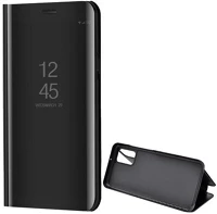 Gigapack GP-104369 Samsung a02s  tok álló aktív flip, tükrös, fekete kép