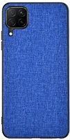 Gigapack gp-104514 Samsung Galaxy A12 Műanyag telefonvédő (közepesen ütésálló, szilikon keret, textil hátlap) SÖTÉTKÉK