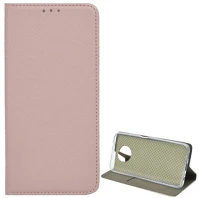 Gigapack GP-104581 Redmi note 9t 5g  tok álló, bőr hatású flip, rombusz, rozéarany kép