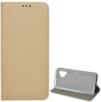 Gigapack GP-104844 Samsung a32 4g  tok álló, bőr hatású flip, rombusz, arany kép