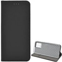Gigapack GP-106993 Realme 8 pro  tok álló, bőr hatású flip, rombusz, fekete kép