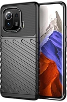 Gigapack GP-107241 Xiaomi mi 11 pro 5g szilikon telefonvédő (közepesen ütésálló, csíkos, dombor minta) fekete kép