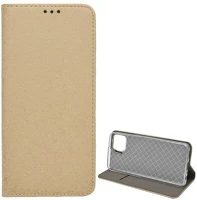 Gigapack GP-107311 Oppo a73 4g  tok álló, bőr hatású flip, rombusz, arany kép