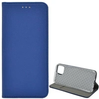 Gigapack GP-107329 Oppo a73 4g  tok álló, bőr hatású flip, rombusz, sötétkék kép