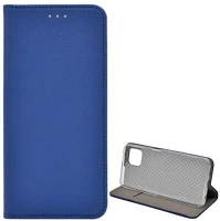 Gigapack GP-107331 Oppo reno 4 z 5g  tok álló, bőr hatású flip, rombusz, sötétkék kép