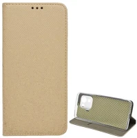 Gigapack GP-108932 Xiaomi mi 11 pro 5g  tok álló, bőr hatású flip, rombusz, arany kép