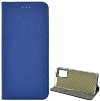 Gigapack GP-108958 Realme 8 5g  tok álló, bőr hatású flip, rombusz, sötétkék kép