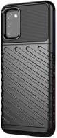 Gigapack GP-111487 Samsung a03s  szilikon telefonvédő ütésállóság, dombor minta, fekete kép