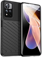 Gigapack GP-111591 szilikon telefonvédő ütésállóság, dombor minta, fekete kép