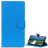 Gigapack GP-112032 Samsung s22 plus 5g  tok álló, bőr hatású flip, prémium, világoskék kép