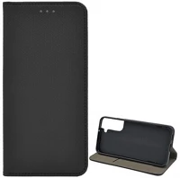 Gigapack GP-112236 Samsung s22 plus 5g  tok álló, bőr hatású flip, rombusz, fekete kép