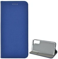 Gigapack GP-112238 Samsung s22 plus 5g tok álló, bőr hatású flip, rombusz, sötétkék kép