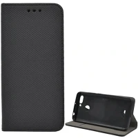 Gigapack GP-114210 Oppo a54s  tok álló, bőr hatású flip, rombusz, fekete kép