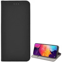 Gigapack GP-115220 Vivo y70  tok álló, bőr hatású flip, rombusz, fekete kép