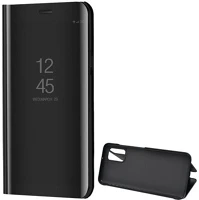 Gigapack GP-115834 Samsung a03s  tok álló aktív flip, tükrös, fekete kép